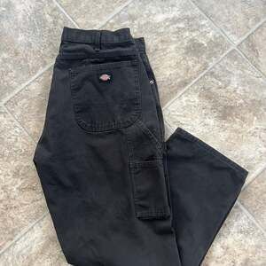 Dickies Black Canvas Utility Work Pants